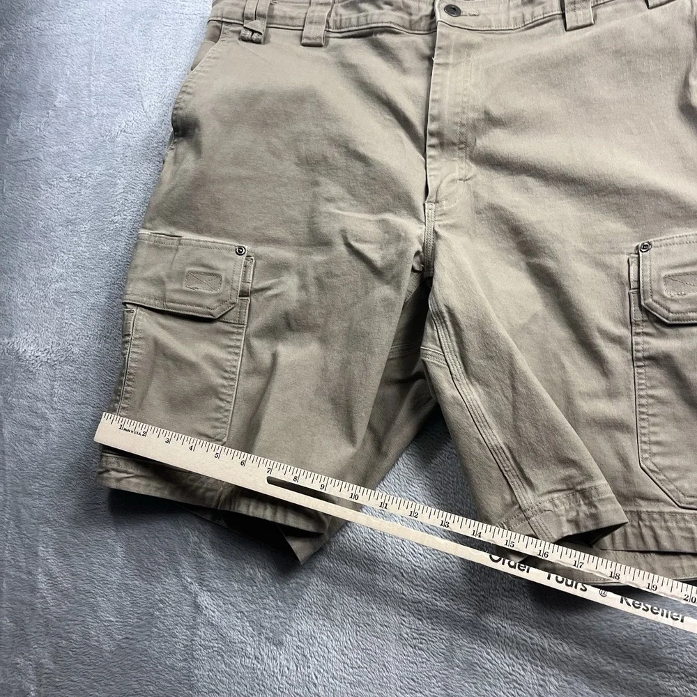 Duluth Trading Cargo Shorts Mens Size 40* Brown Flex Fire‎ Hose Outdoor Hiking
